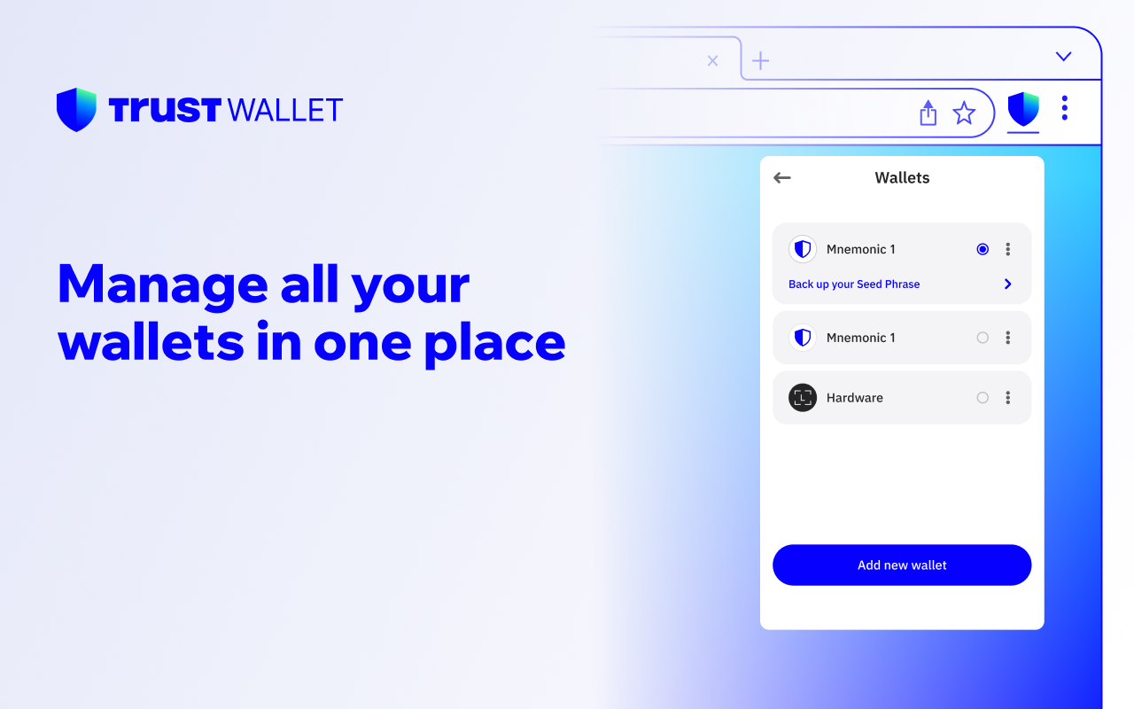 Manage all your wallets in one place